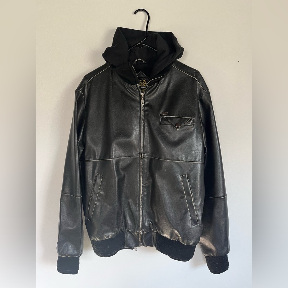 Vintage Obey leather Jacket